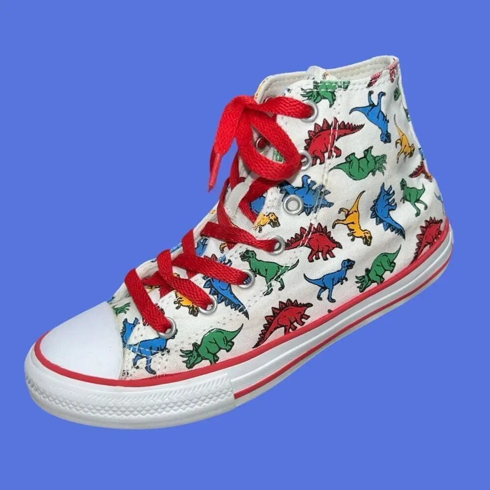 Big Kids Converse Chuck Taylor All Star Dinosaur Canvas Shoes Size 3